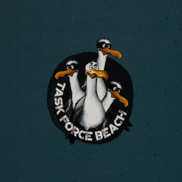 French Terry Panel ca. 85 cm Seagullole Task Force Petrol by Thorsten Berger von Swafing